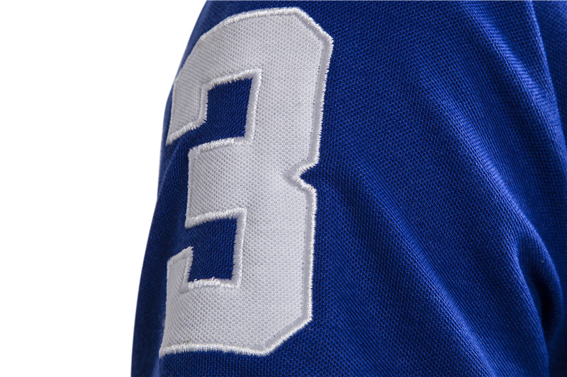 Grenzüberschreitendes heißes, mit Rehkitz besticktes Poloshirt mit kurzen Ärmeln und rotem Mesh-Revers für Herren-T-Shirt im Großhandel_voghion.com