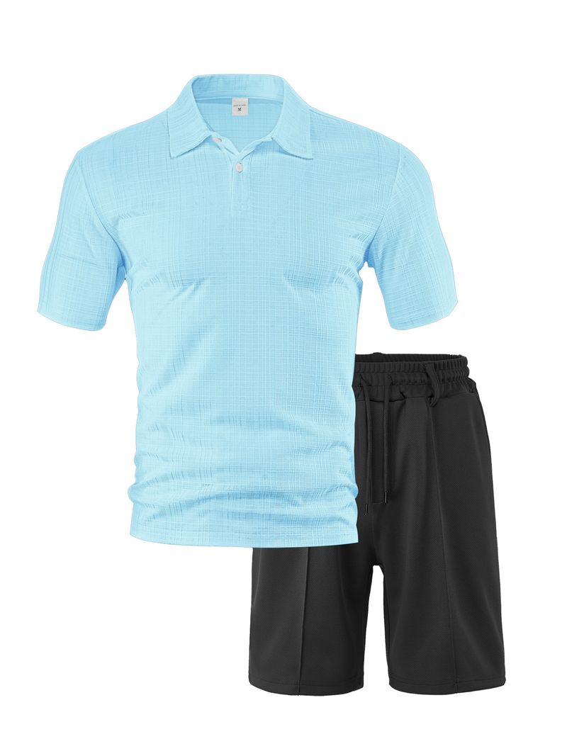 Abbigliamento maschile New Pallets Camicia da uomo casual sportiva in lino con risvolto a quadri piccoli_voghion.com