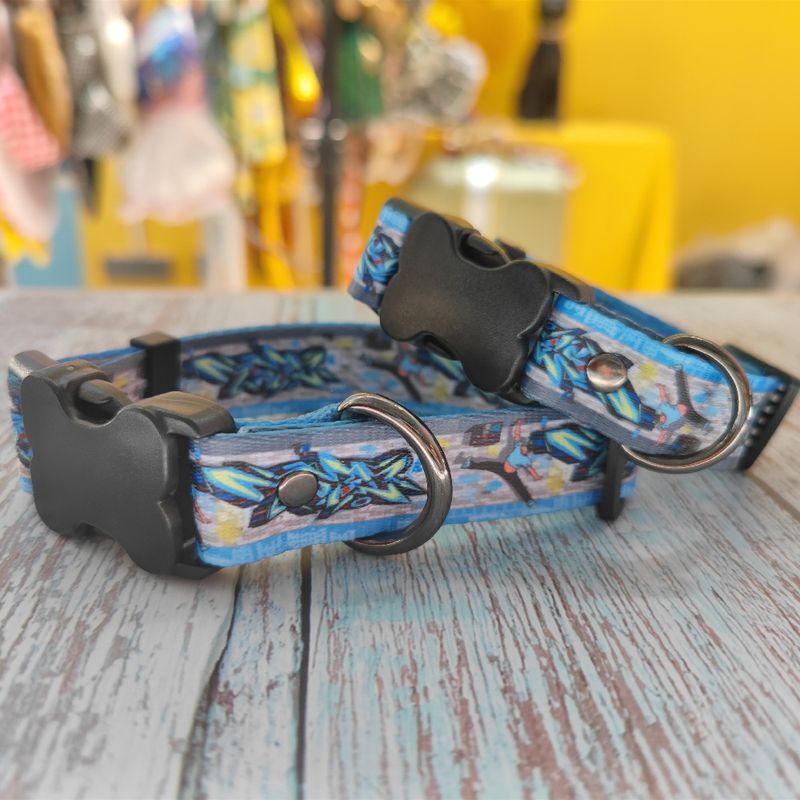 2022 New Street Graffiti Pet Leash Harness Trendy Personalizowany łańcuch dla psa z liny_voghion.com