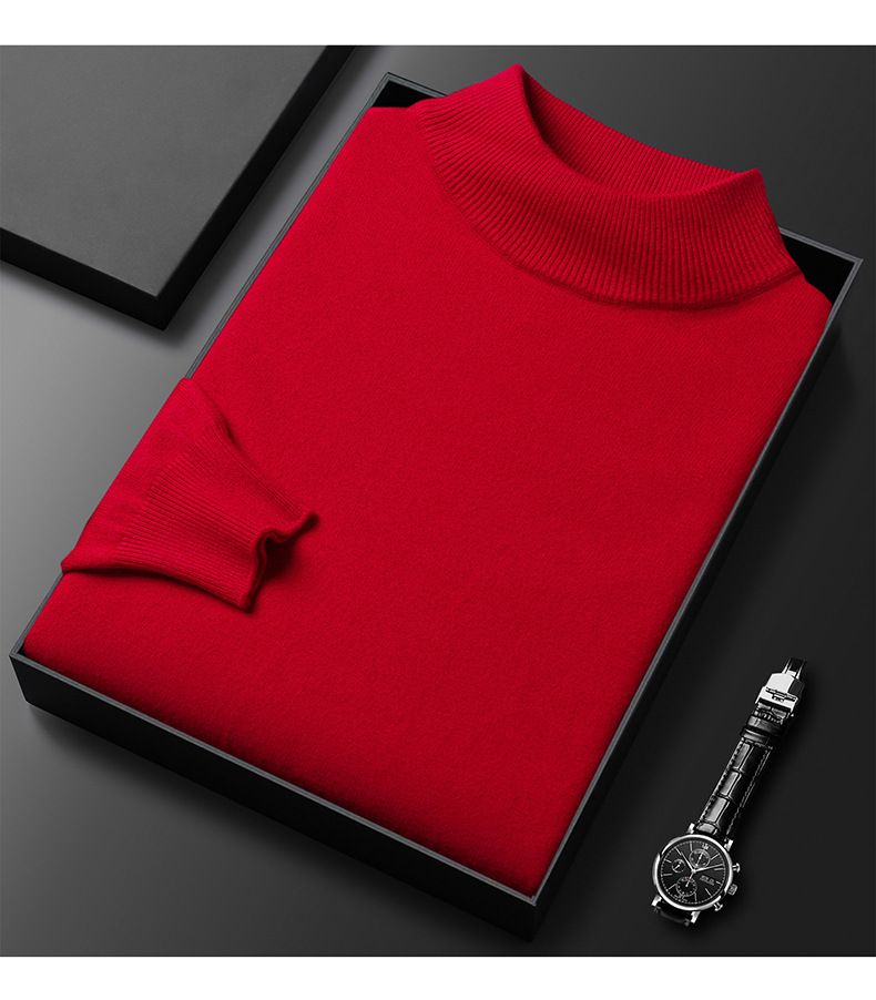 Herren Premium Rollkragenpullover – Leichte Luxus-Strickjacke für Freizeit und elegante Kleidung (Weiß/Schwarz/Camel/Marineblau/Grau, Größen M-4XL, Atmungsaktiv_voghion.com