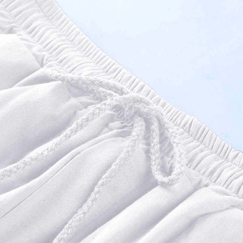 2022 nuovi pantaloncini di lino multitasche con lacci pantaloni da lavoro da spiaggia da uomo_voghion.com