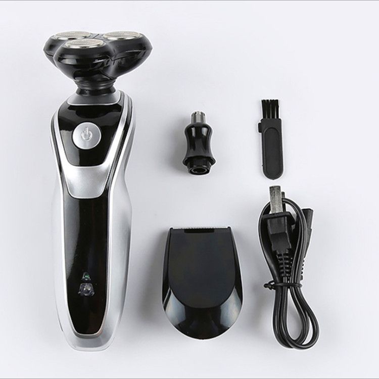 Baojun 5688 electric multifunctional three in one shaver with push nose hair trimmer_voghion.com