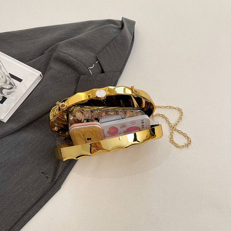 Neues Design Muschelblattförmige High-End-Abendtasche aus Acryl mit einer Schulter und Umhängetasche für Damen_voghion.com