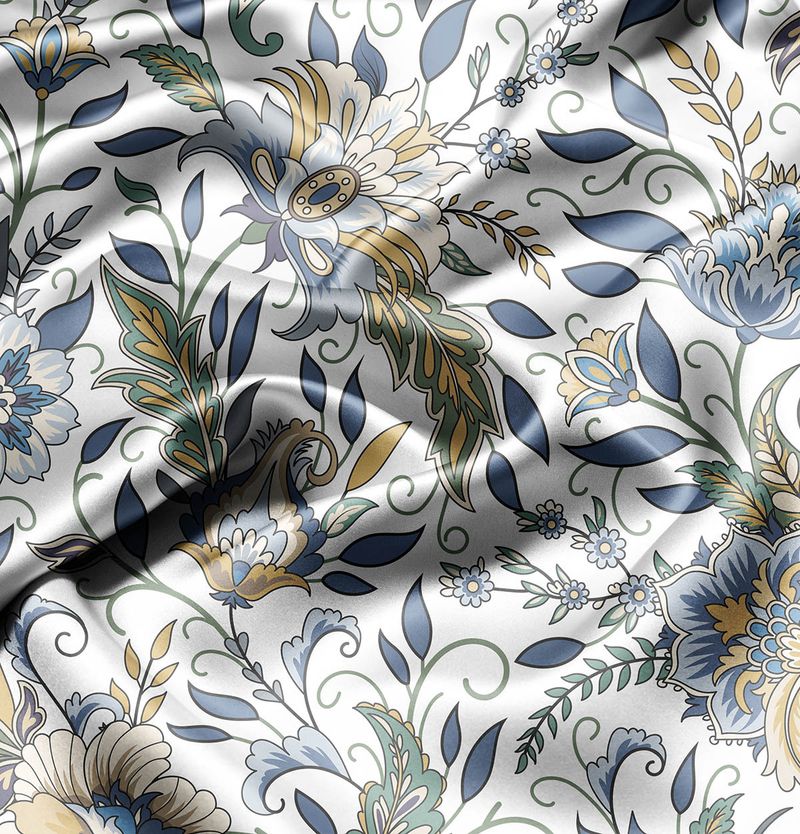 Premium 1.37m Silk-Satin Long Pillow - Dual Support For Couples & Families (Breathable Printed Design Hypoallergenic Luxury Bedding Accessory)_voghion.com