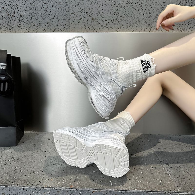 Autumn 2025 Spring Ba Family Old Dad Thick Soled Height Increasing Mesh Couple Casual Trendy Sports Shoes For Men And_voghion.com