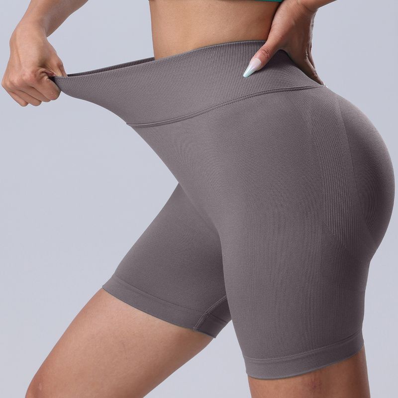 Nuovi pantaloncini aderenti a tre quarti con schiena a V e fianchi aderenti, aderenti, per fitness, sport estivi, ciclismo, yoga e asciugatura rapida_voghion.com