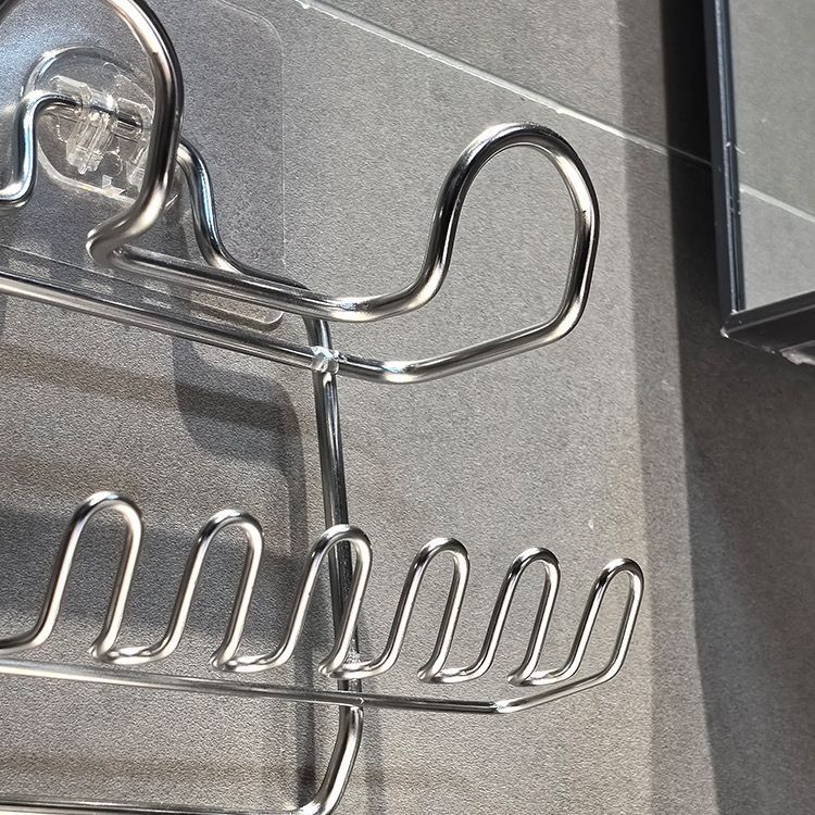 Modern Minimalist Stainless Steel Toothbrush Holder Wall-mounted No-drill Circular Design Practical Drainage_voghion.com