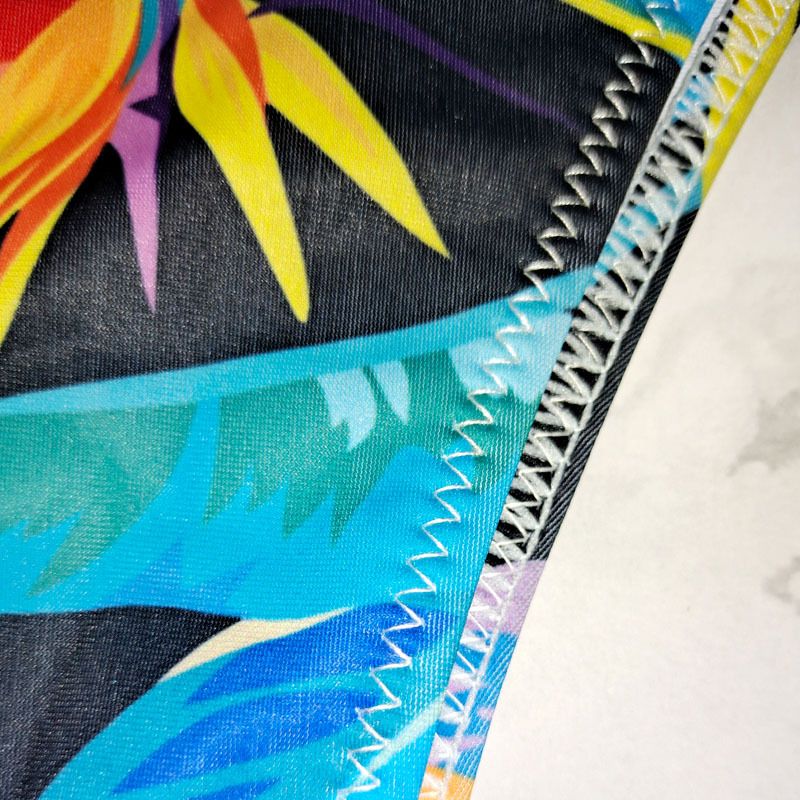 New Printed Women's Sexy Two-Piece Bikini Brazilian Hot Spring V-String Swim Bottoms_voghion.com