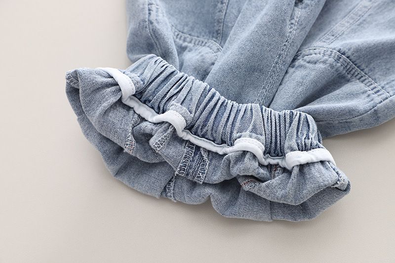 2024 Neue Sommer Jungen Rundhals Krawatte gefärbt bedruckt Kurzarm bequeme Cowboy Baumwollshorts Zweiteiliges Set_voghion.com