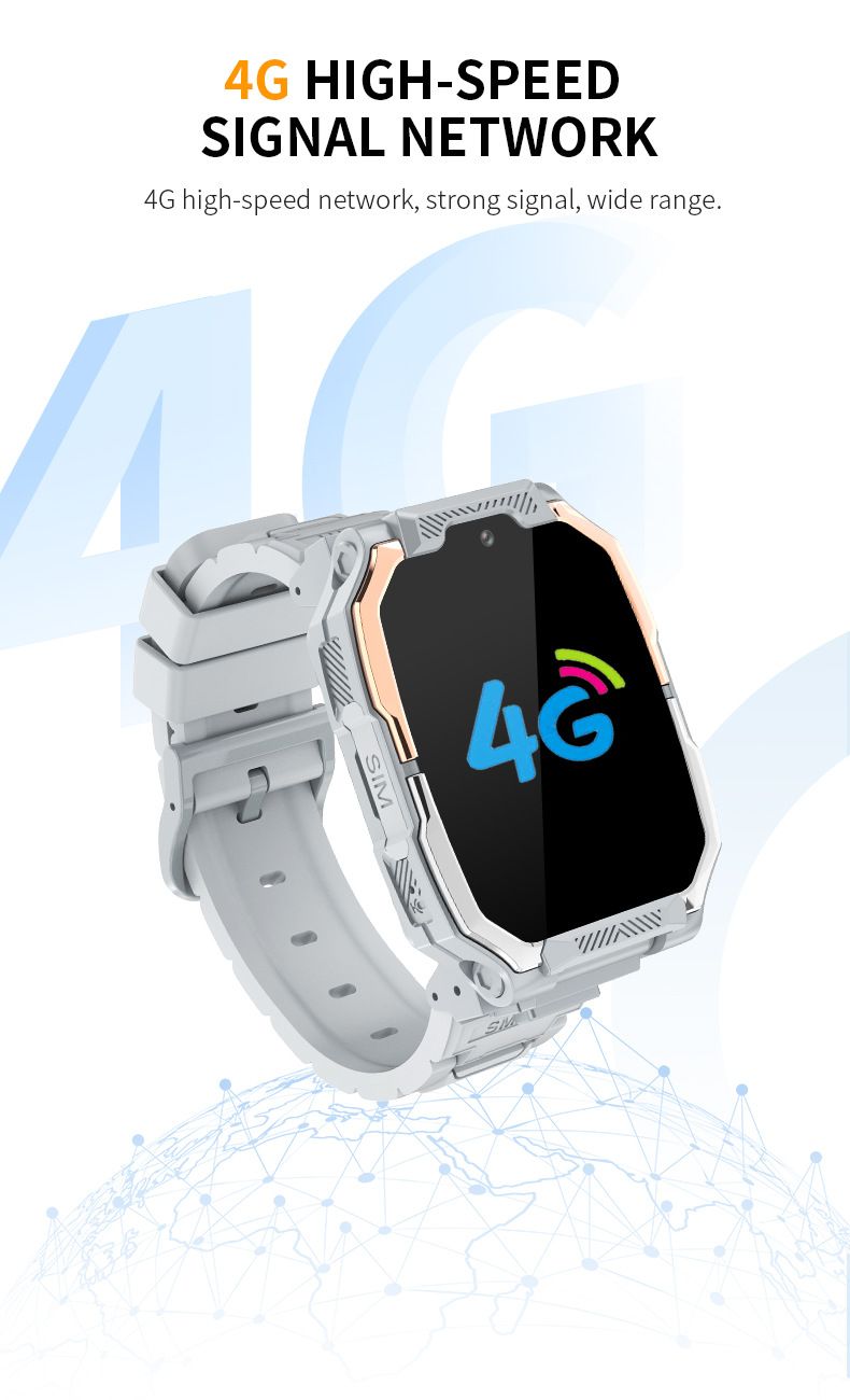 4G volledig netwerk kindertelefoonhorloge met kaartinvoer, slimme oproeppositionering, multifunctioneel horloge, directe verkoop vanuit de fabriek_voghion.com