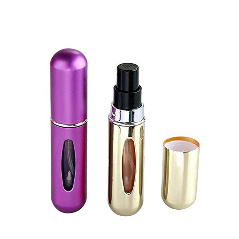 Hislaves 3 Adet 5 ml Mini Doldurulabilir Boş Parfüm Atomizörler Sprey Şişeleri Koku Pompası Kılıfları_voghion.com
