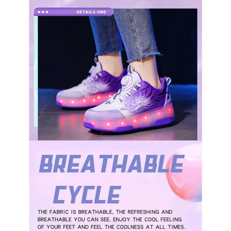 Neuer Rollschuhstil, versandkostenfrei, neue kleine Vierrad-Sportschuhe für Jungen mit Leuchtfunktion, fliegend_voghion.com