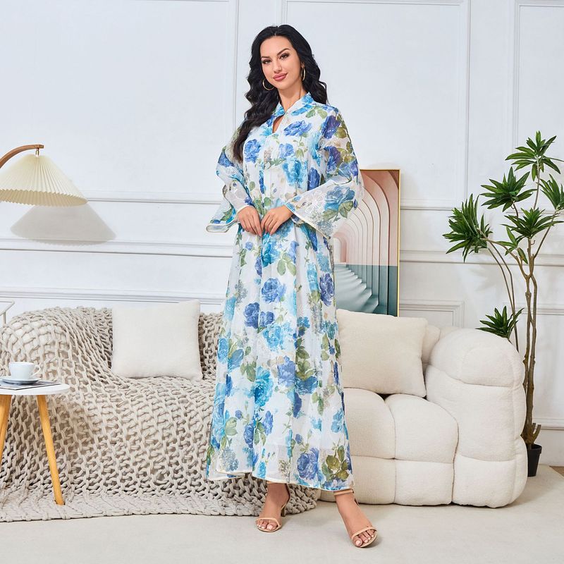 Mt136 Muslimisches Abendkleid mit großem Anhänger für Frauen_voghion.com