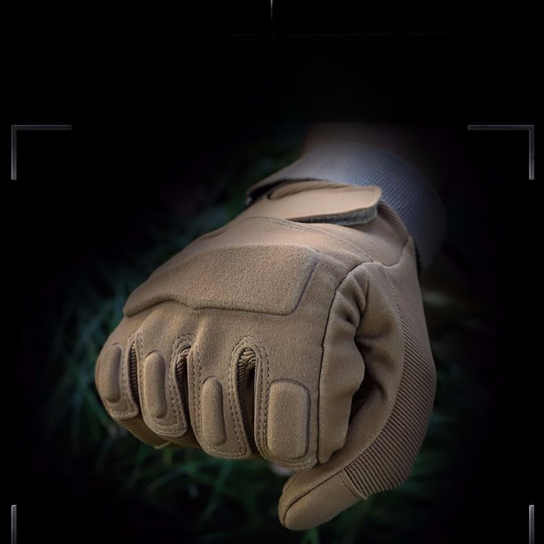 Tactical Gloves Men Anti-Slip Cut-Resistant Wear-Resistant Blackhawk Full Half Finger Self-Defense Combat Mountaineering_voghion.com