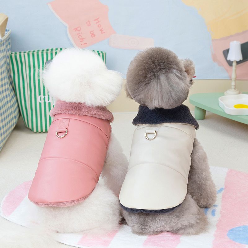 Waterproof Clothing Puppies, Vest Small Medium Dogs Cats, Warm Pet Jacket, Coat For French Style And Mop, Plush Shih Tzu By PawParty Store_voghion.com