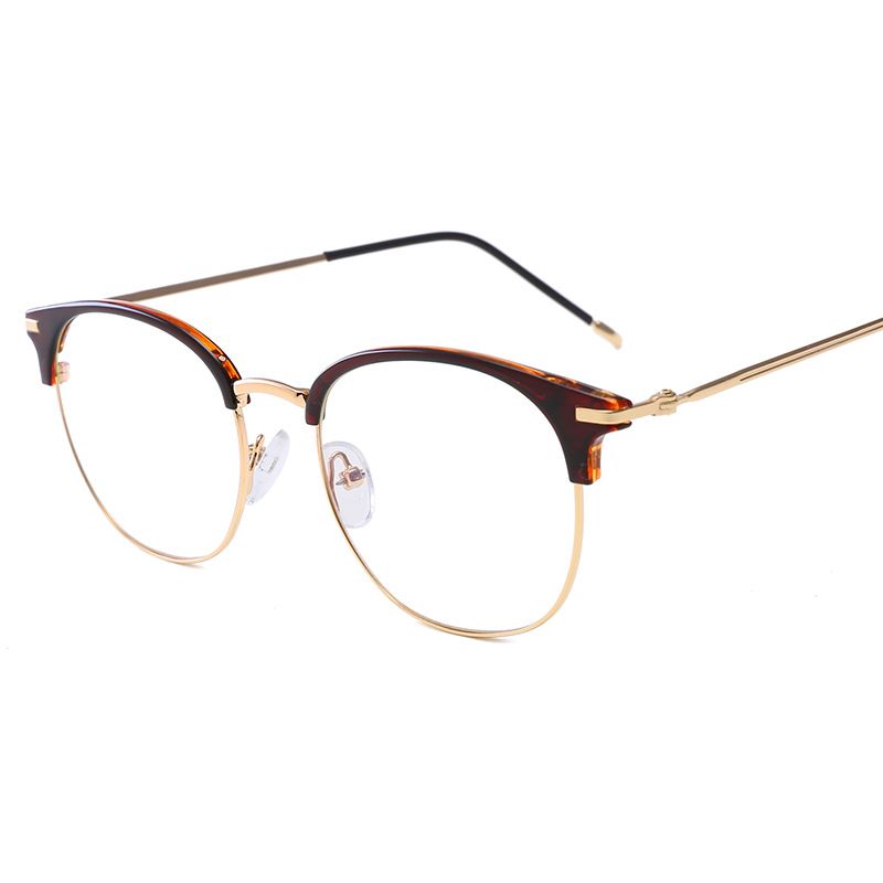 Nuovi occhiali da vista senza prescrizione medica con montatura in metallo anti-luce blu per computer e celebrità di Internet, possono essere dotati di protezione per gli occhi_voghion.com