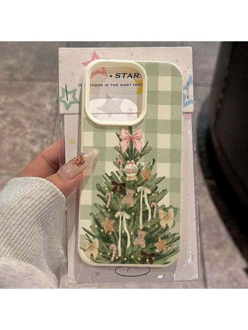 50704555550<=3 Various Christmas Tree Compatible 17 16 Phone Case 15 Pro Leather Texture 14 Cross-Border 13 Holiday_voghion.com