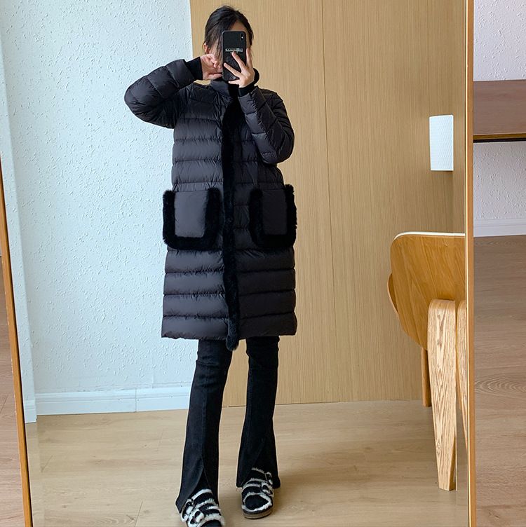 Damenbekleidung Seto Pelz Daunenjacke, leicht und dünn, neuer chinesischer Stil, High-End, stimmungsvoll und modisch, 2024 Neuheiten für den Winter_voghion.com