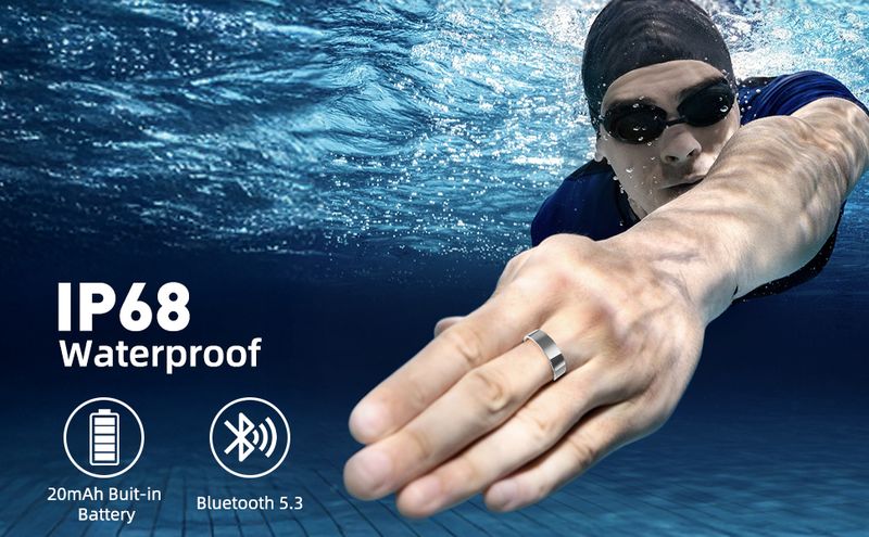 Smart Ring With Sleep Monitoring, Step Counting, Heart Rate, Blood Oxygen For IOS And Android, No Subscription FeeIP68 Waterproof Health Tracker_voghion.com