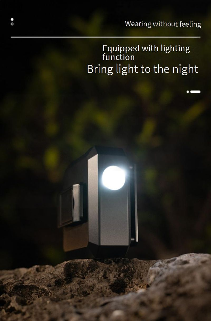 Utomhus hals hängande midja Long life belysning usb portabel laddning mini bladlös skrivbord liten fläkt_voghion.com