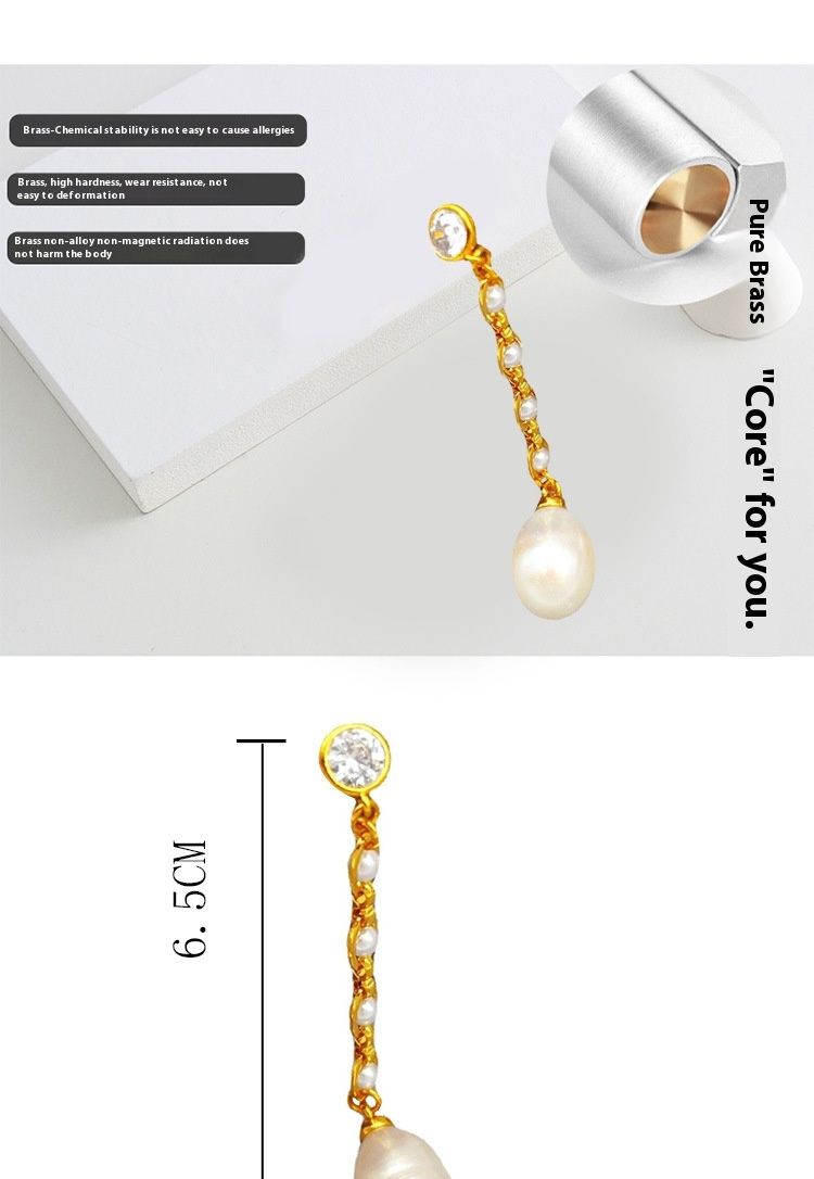 Französisch elegante lange quaste Barock süßwasser perle modische personalisierte temperament, ohrringe, und ohr zubehör_voghion.com