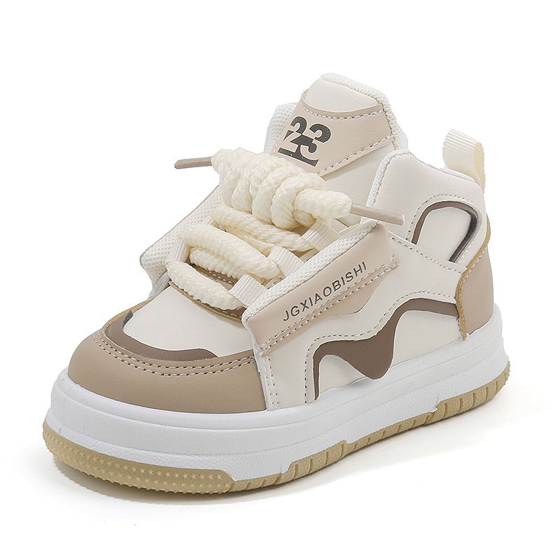 Kindersport 2025 Frühling und Herbst Jungen Casual Board High Top Mädchen Brotschuhe, Dopamin Baby Papa Schuhe_voghion.com
