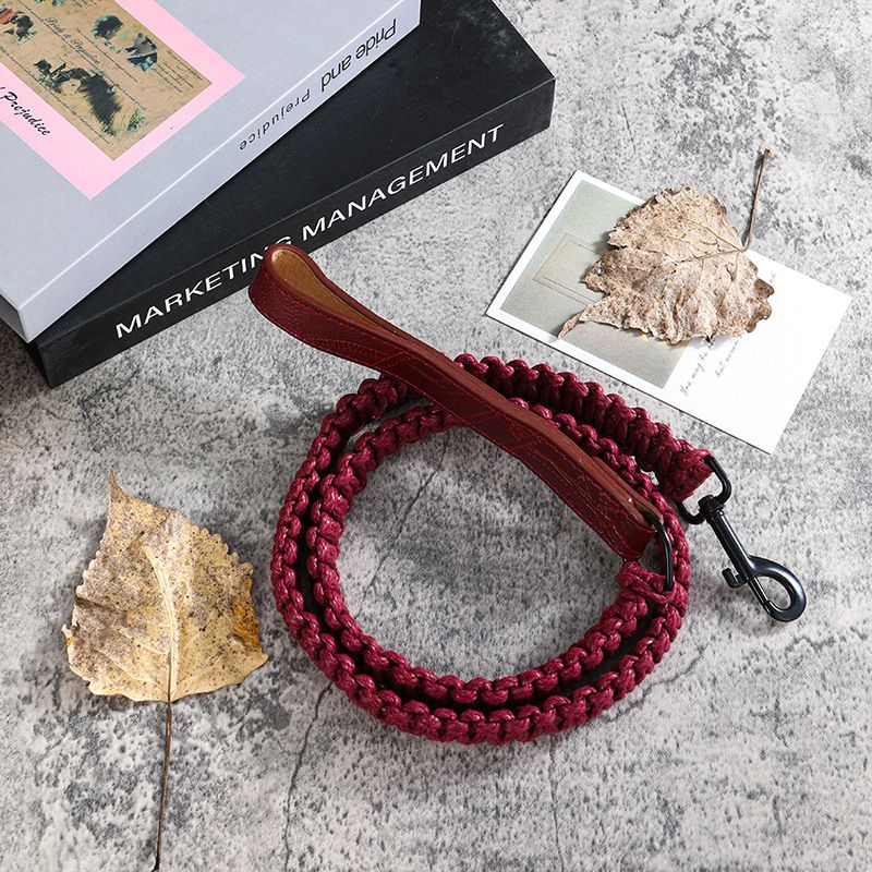 Pet Wax PU Leash For Large Medium Small Dogs Walking Rope Dog Chain Hot Sale_voghion.com
