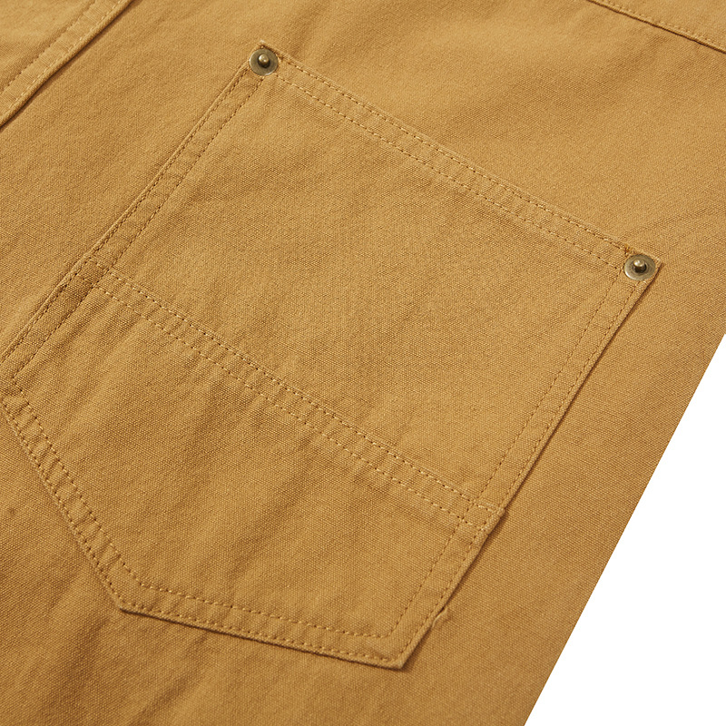 Men's overalls, suspenders, worker's pants May khaki jumpsuit_voghion.com