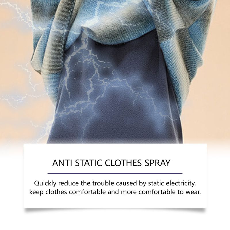 Le spray anti-rides antistatique pour vêtements est doux et confortable pour éliminer les plis des vêtements en douceur, sans électricité statique_voghion.com