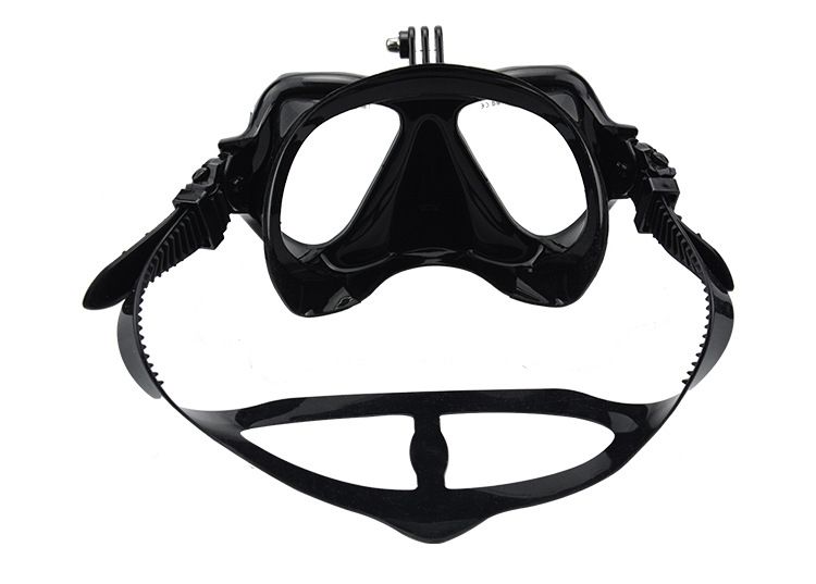 Male female adult goggles, large frame silicone face mirror, swimming and snorkeling mask, diving goggles_voghion.com