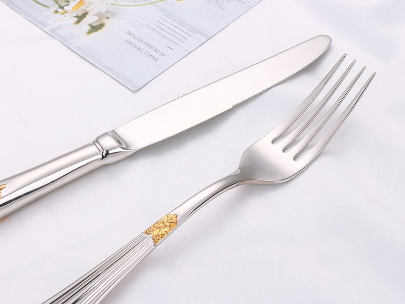 Confezione da 20 pezzi placcati in oro Sierware - Acciaio 18/10 Lavastoviglie_voghion.com