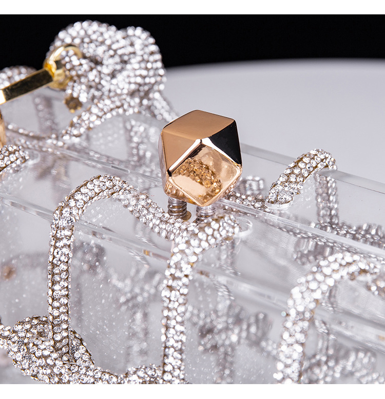 Nieuwe Aggreko Transparante Opbergdoos Banket Handgeweven Touw Kleine Vierkante Tas Onderarm Handtas_voghion.com