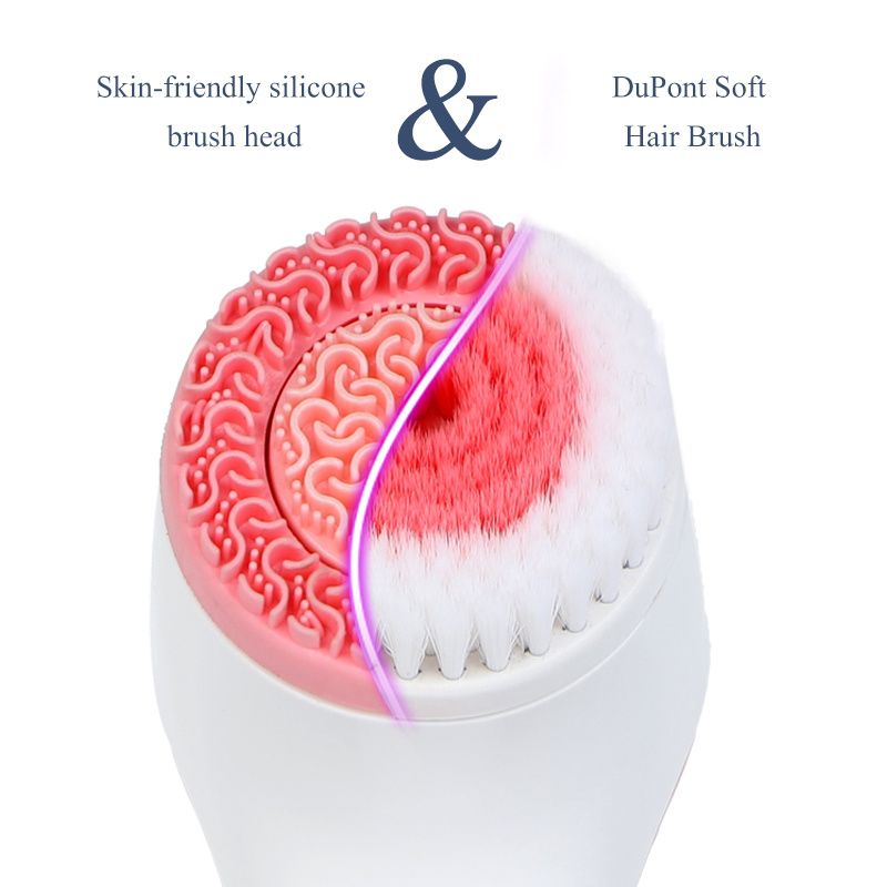 Spazzola per la pulizia del viso wireless 3 in 1 Set di spazzole soniche per la rotazione del viso Sistema spa per una pulizia profonda Rimuovi la macchina per i punti neri_voghion.com