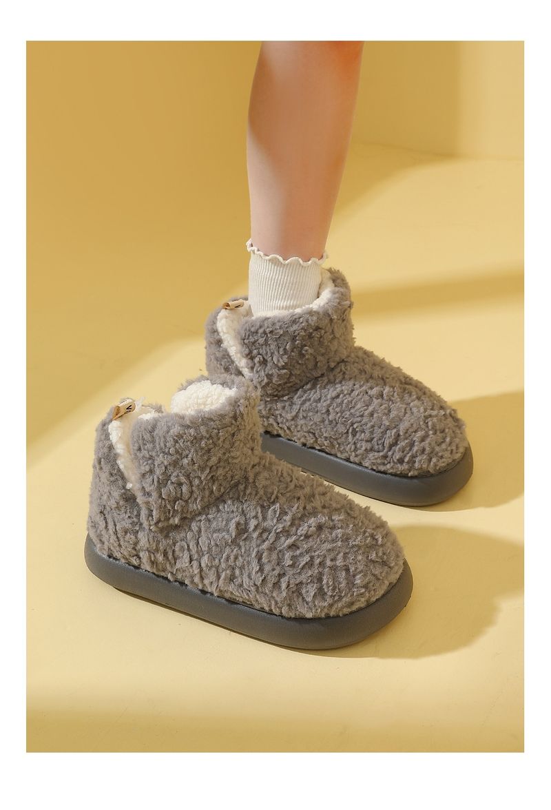 Voyage Flauschige Hausschuhe für Damen, Herbst- und Winterschuhe aus Baumwolle mit dicker Sohle, rutschfester Schaft, ideal für Paare, zum Entspannen im Freien; Herren-Schneeschuhe für den Winter_voghion.com