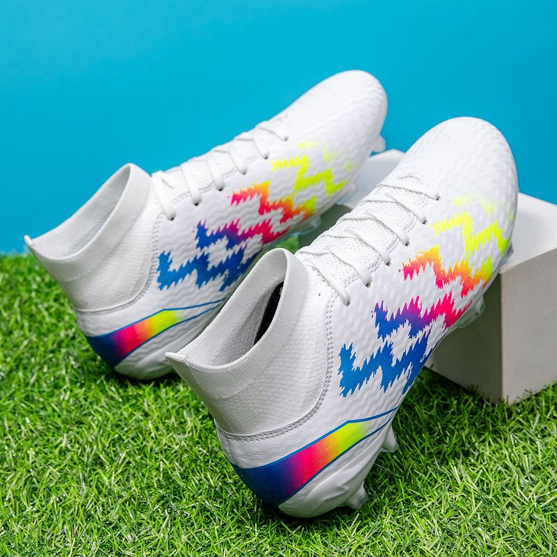 High-Top-Fußballschuhe, Galvanisierte Sohlen, Spikes, Männliche Studenten, Jugendliche, Kunstrasen, Outdoor-Trainings- Und Wettkampfschuhe_voghion.com