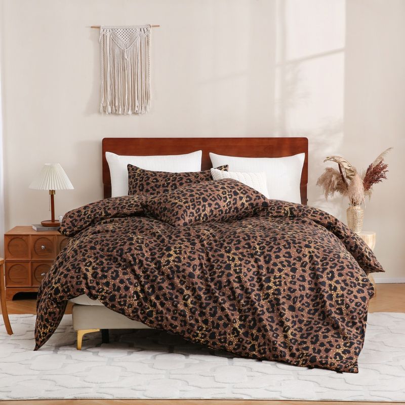 Set copripiumino con motivo geometrico - Biancheria da letto reversibile in stile nordico con morbido tessuto spazzolato (disponibili diverse misure)_voghion.com