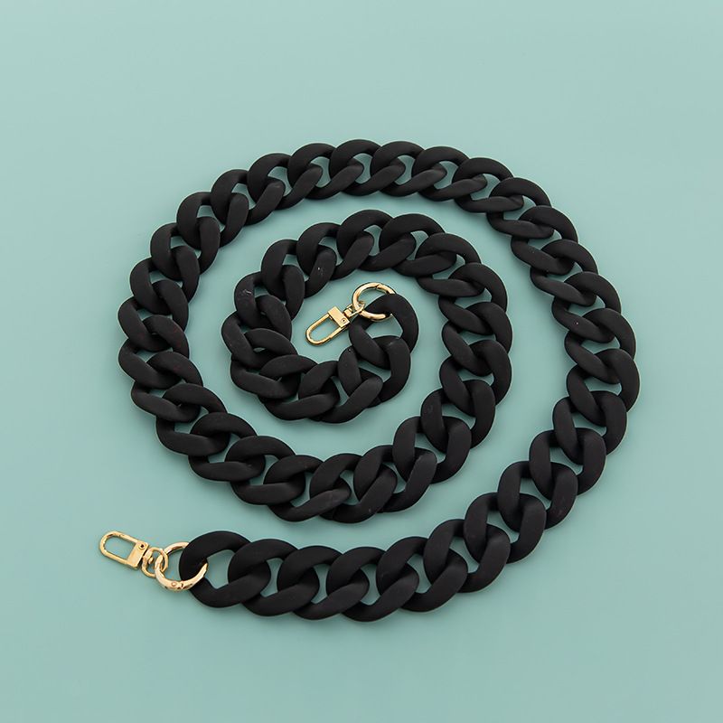 Tracolla larga per borsa in resina acrilica squisita, con catena antiscivolo fai da te, 4 cm x 3,3 cm_voghion.com