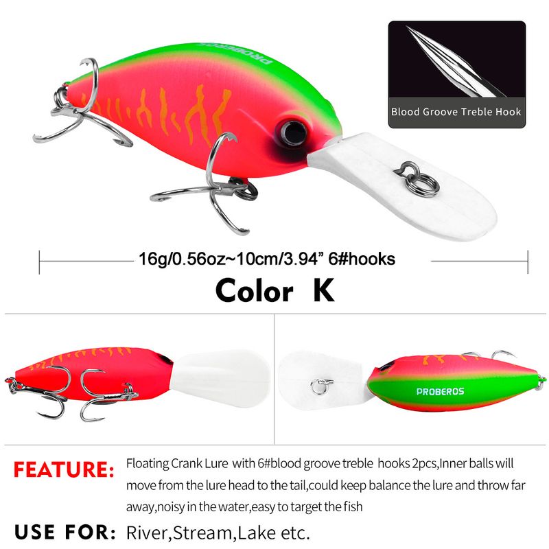 All-Purpose Lure 10.5cm 15g Rock Little Fat Guy With Golden Blood Groove Hook Bait Fishing Gear_voghion.com