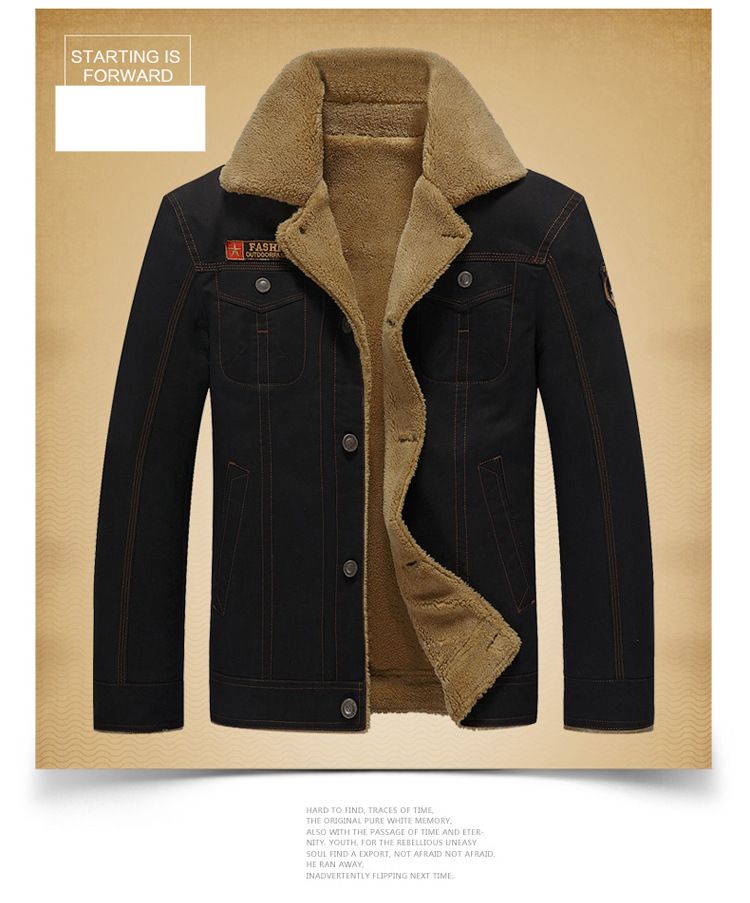 Abbigliamento da uomo Modelli autunnali e invernali Plus Giacca con colletto alla coreana ispessita in velluto Cappotto Abbigliamento in cotone Cappotto casual in cotone di grandi dimensioni da uomo_voghion.com