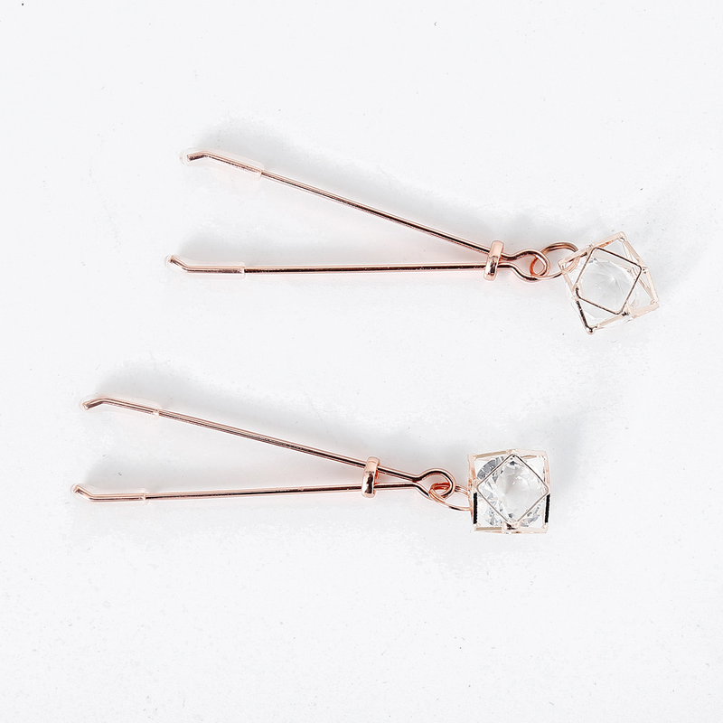 Spielzeug für Sexpaare SM Bondage Nippelclip Metalllegierung Roségold Nippelclip Erwachsenenspielzeug für Paare_voghion.com