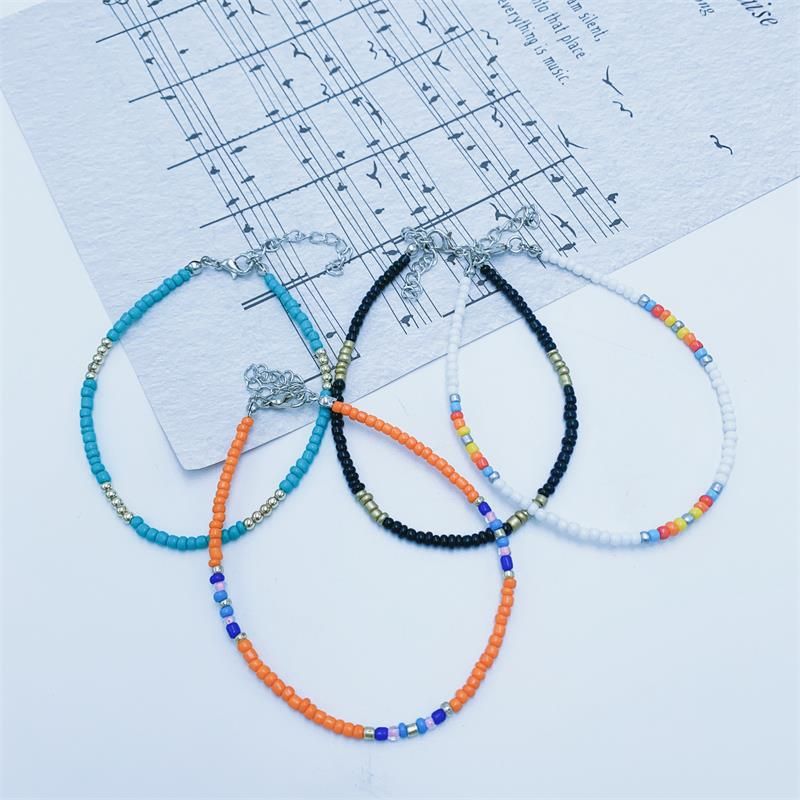 Colorful Beaded Bracelet Bohemian Style Seed Bead Set Foot Unique Fashion Accessories_voghion.com
