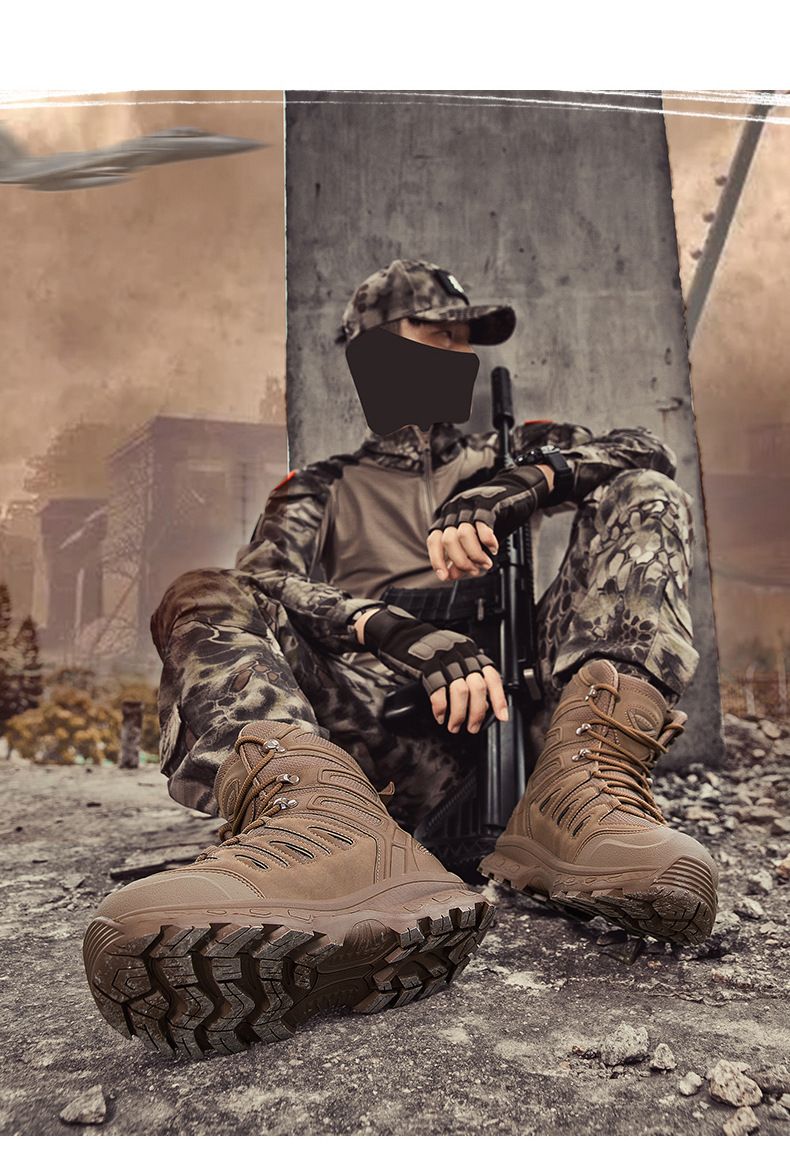 Taktische Delta Mid-Cut-Stiefel für Herren – strapazierfähige, wasserdichte Wander- und Kampfstiefel für Outdoor-Abenteuer (Größen 39–47, Stiefel in mehreren Farben)_voghion.com