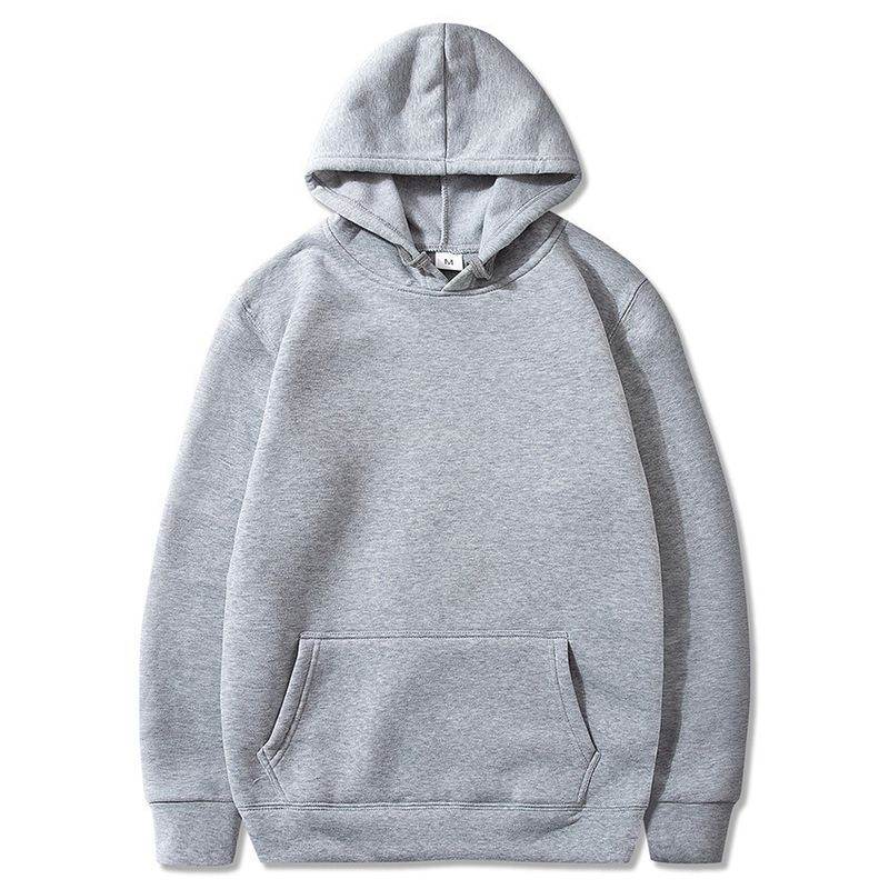 Spring and Autumn Sports Casual Fashion Solid Color Printed Hoodie, Men's Top_voghion.com