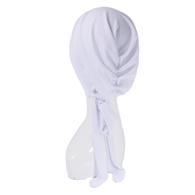 Nuovo cappello foulard lungo a coda con quattro barre in velluto tinta unita per autunno e inverno per le donne_voghion.com