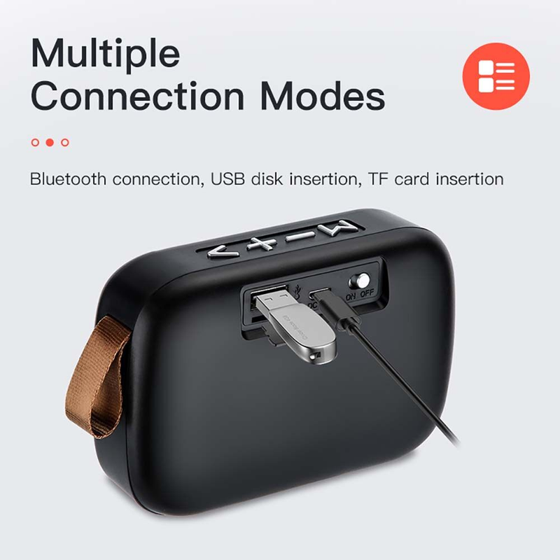 JTKE altavoz inalámbrico portátil con Bluetooth 3D estéreo música envolvente altavoz externo reproductor de música FM compatible con tarjeta TF_voghion.com