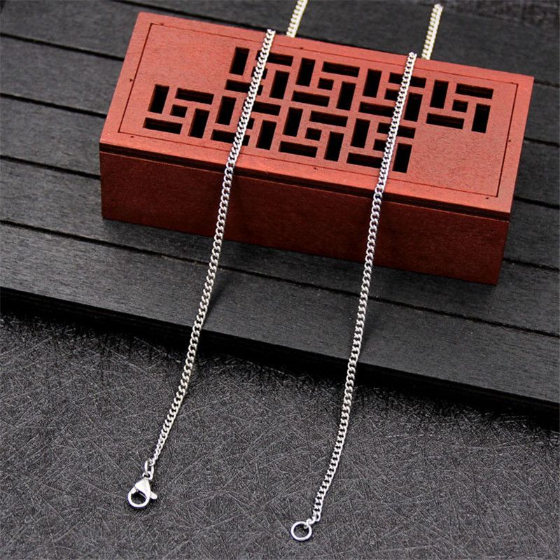 Heißer verkauf Herren und damen edelstahl ketten, seite kette anhänger, größe 45-60 cm, breite 1.9/2,3mm_voghion.com