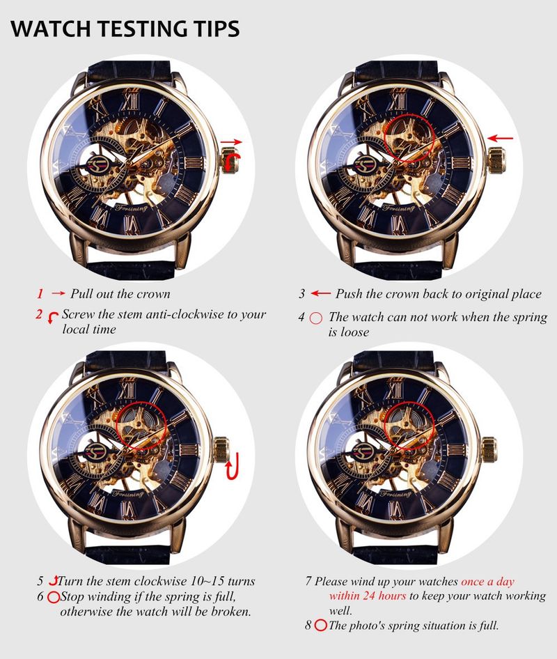 Men's Mechanical Watches Men's Fashion Retro Hollowed-out Mechanical Manual Mechanical Watch Mute_voghion.com