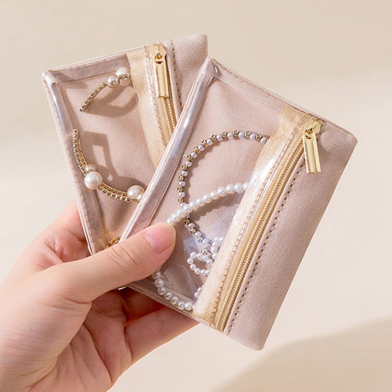 10 Stück Mini-Aufbewahrungsbeutel für Schmuck, Ohrringe, Ringe, Armbänder, Aufbewahrung und Veredelung von Schmuck, transparente Reise-Schmuckwechseltasche mit Reißverschluss_voghion.com