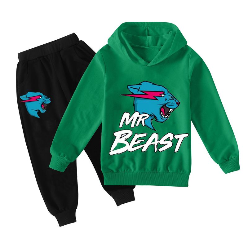 Felpa + pantaloni casual per ragazzi e ragazze, set da tre 1213b_voghion.com