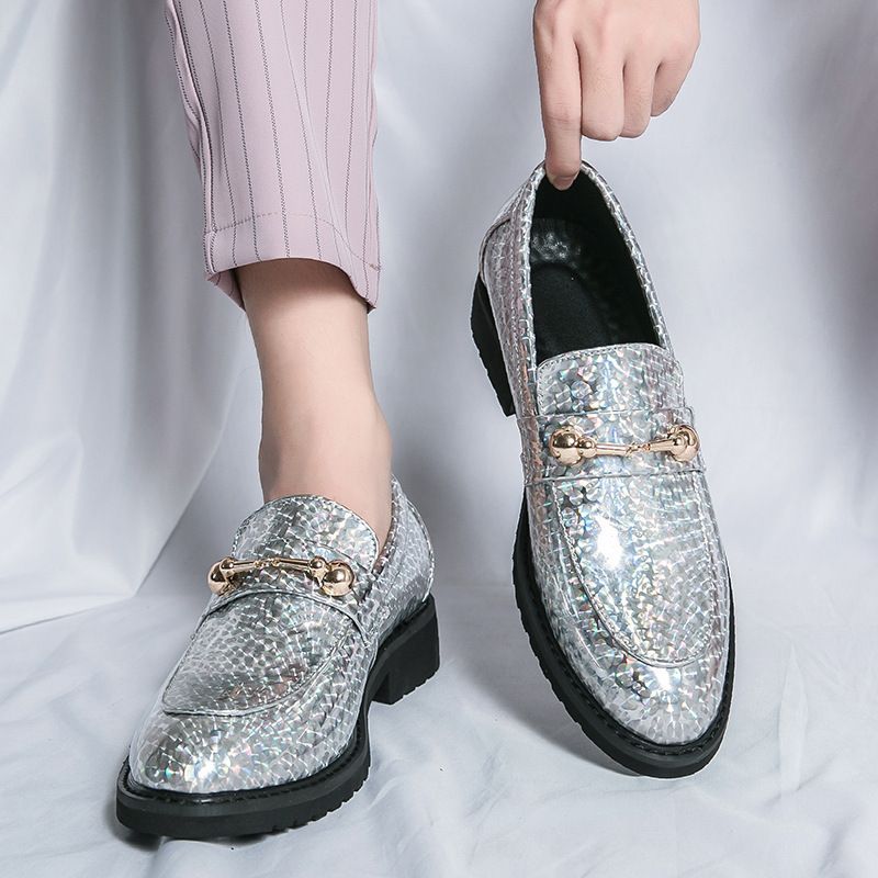 Unbeatable Quality Large British Patent Leather Smooth Pointed Men's Shoes Size 38-46 New Height Increasing Loafers For Men_voghion.com